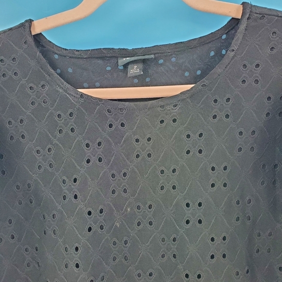 TORRID black sleeveless blouse with eyelets 2XL - Picture 3 of 13